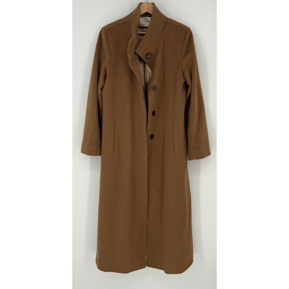 FLEURETTE Wool Camel Coat in Brown